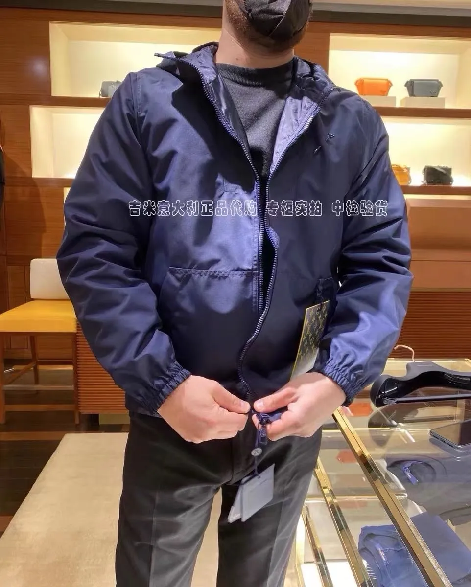 Louis Vuitton/Louis Vuitton pin dark pattern jacquard reversible jacket jacket